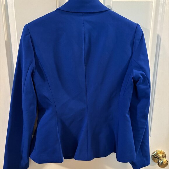 Ivanka Trump Women's Royal Blue Blazer Suit Jacket with Flared Bottom ~ Size: 4 - Picture 3 of 4
